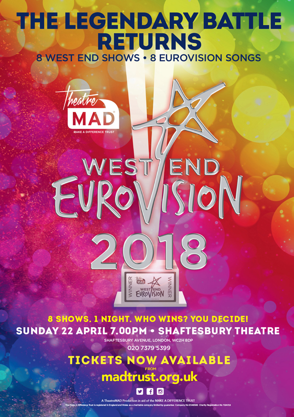 £39,025 Raised – WEST END EUROVISION 2018