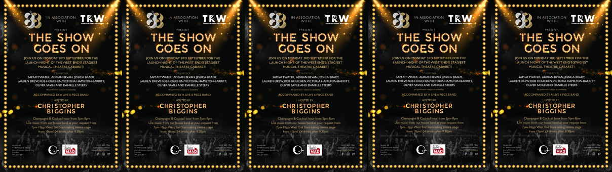 The Show Goes On – Studio 88 & Theatrical Rights Worldwide